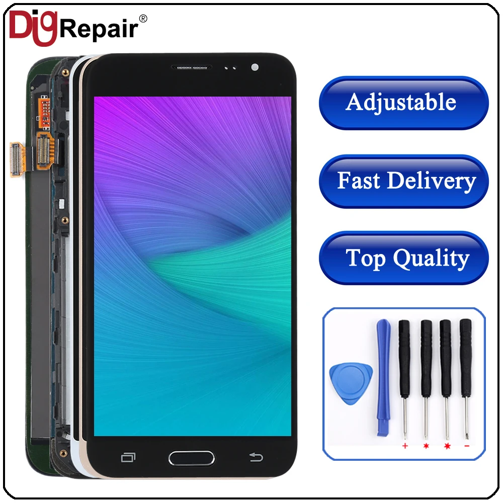 

J320f lcd For Samsung Galaxy J3 2016 lcd J320F J320M LCD Display Touch Screen Digitizer home botton Frame J320f display J3 lcd