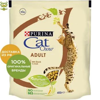 

Cat Chow Adult для взрослых кошек, Утка, 4*400 гр.