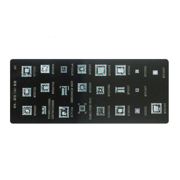 Трафарет для реболлинга BGA MTK phone series MTK6369 MT6582 MT6572A MT6592V MT6323GA MT6169V MT6735V MT6339A|Паяльные