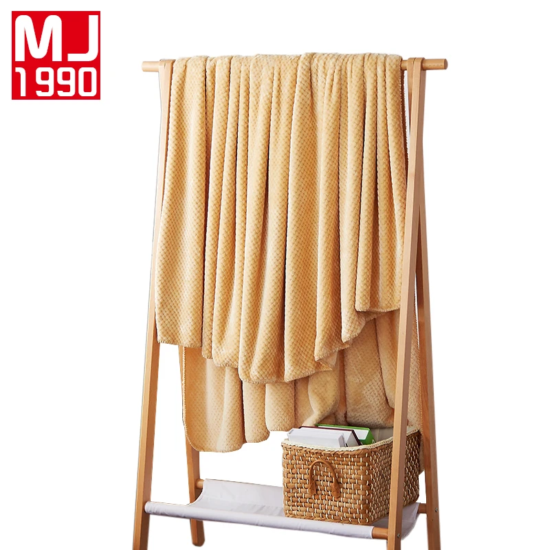 Baby Super Soft Velvet Four Seasons Blanket Simple Solid Color Style