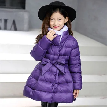 

2017 High quality children winter jacket girl cotton shirt long warm up children outdoor snow coat 5 6 7 8 9 10 11 12 13 14 Y 4