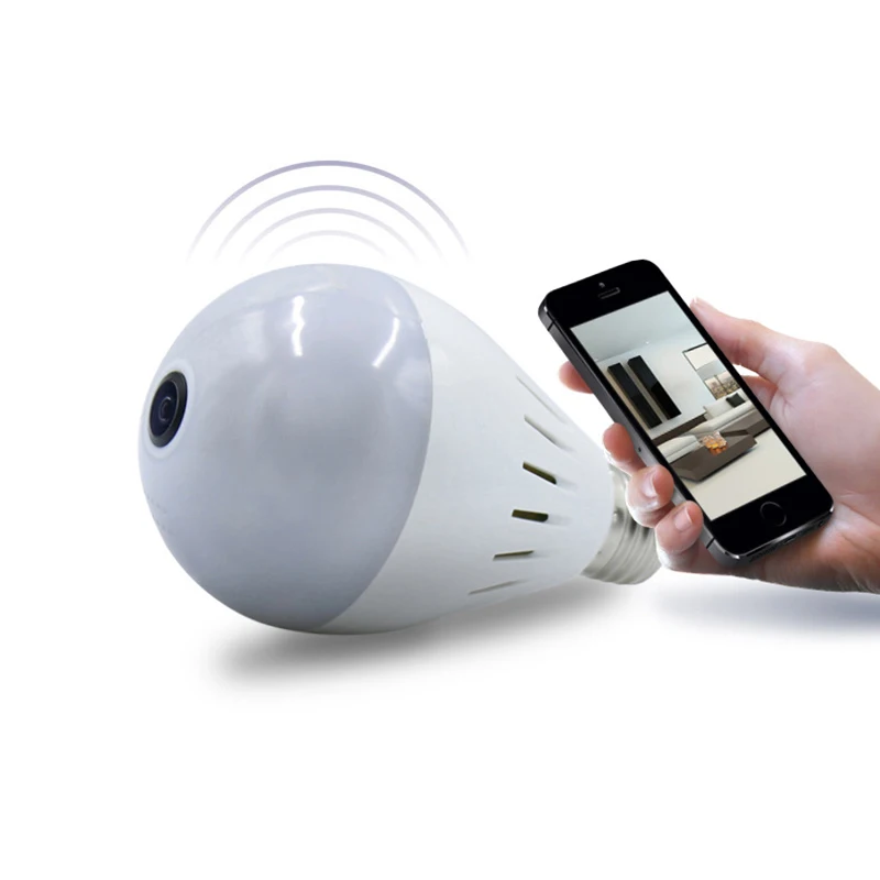 360Degree Wireless IP Camera Bulb Light Vision Lamp FishEye Panoramic Home Camera 1.3MP Security P2P WiFi appareil photo camera