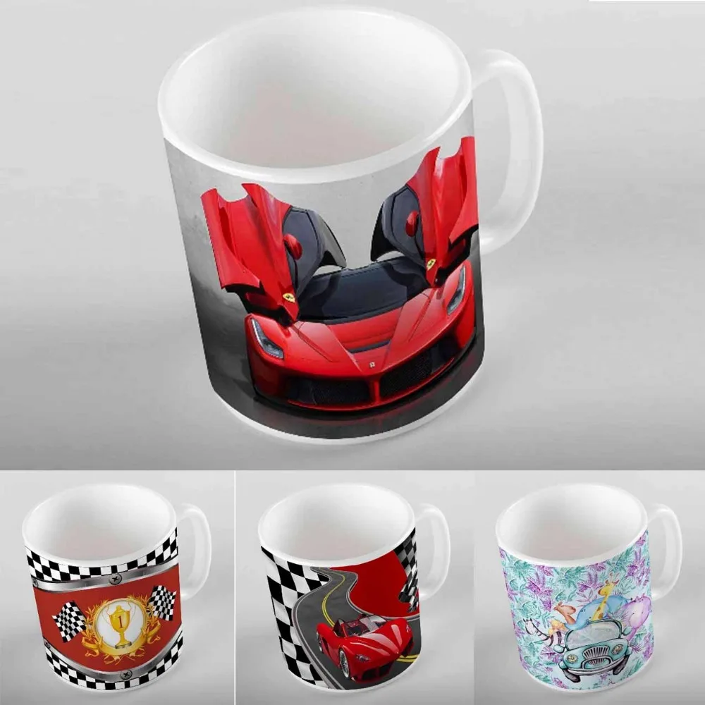 

Else Red Race Car Animals Boy Children Kids 3D Digital Printing Modern Turkish Ceramic Porcelain Coffee Tea Milk Cup Mug