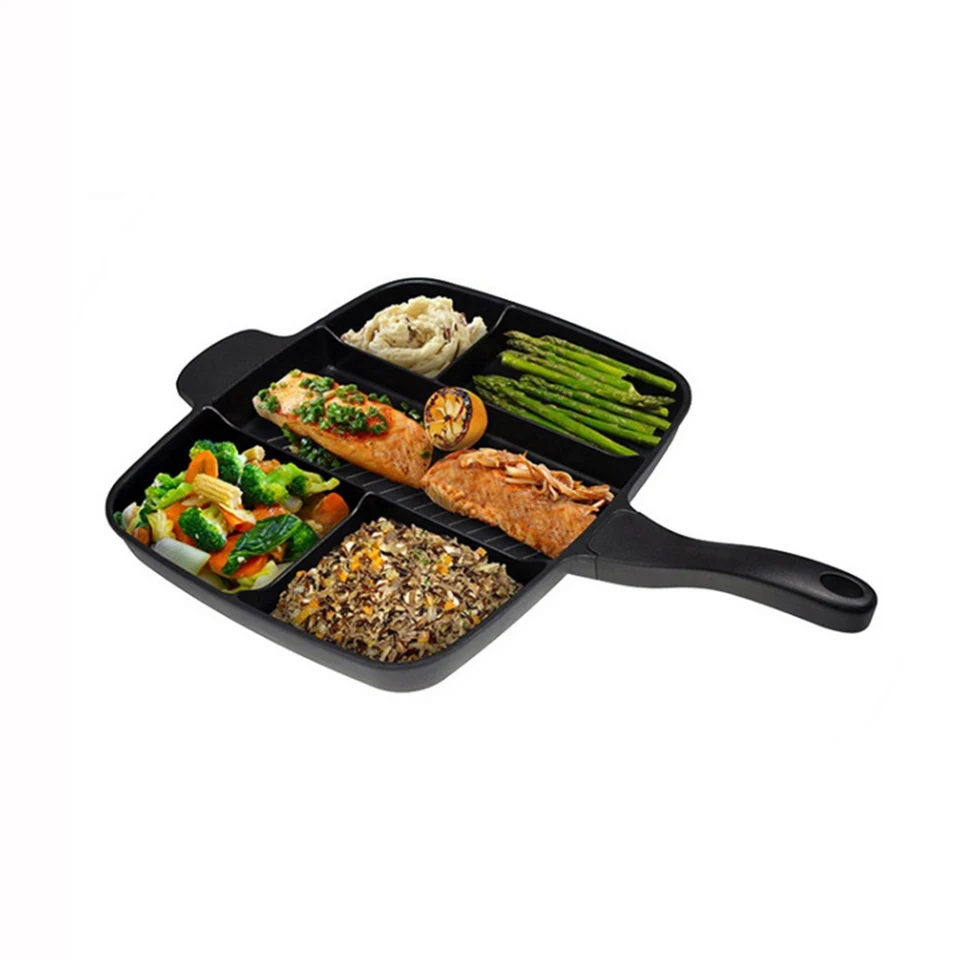 Transhome-5-in-1-Magic-Frying-Pan-Master-Non-Stick-Divided-Grill-Pan-Chef-s-Fry