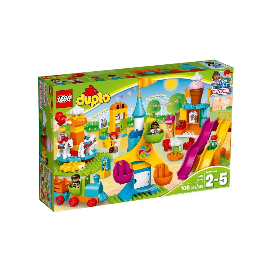Конструктор LEGO DUPLO Большой парк аттракционов 10840-L | Игрушки и хобби