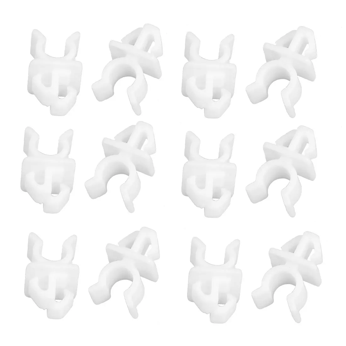 X Autohaux Auto Car White Plastic Hood Prop Rod Support Clips 20 Pcsin