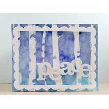 

Peace Words Letter Metal Cutting Dies Stencils for DIY Scrapbooking Photo Album Decorative Embossing Paper Cards New 2018 Die