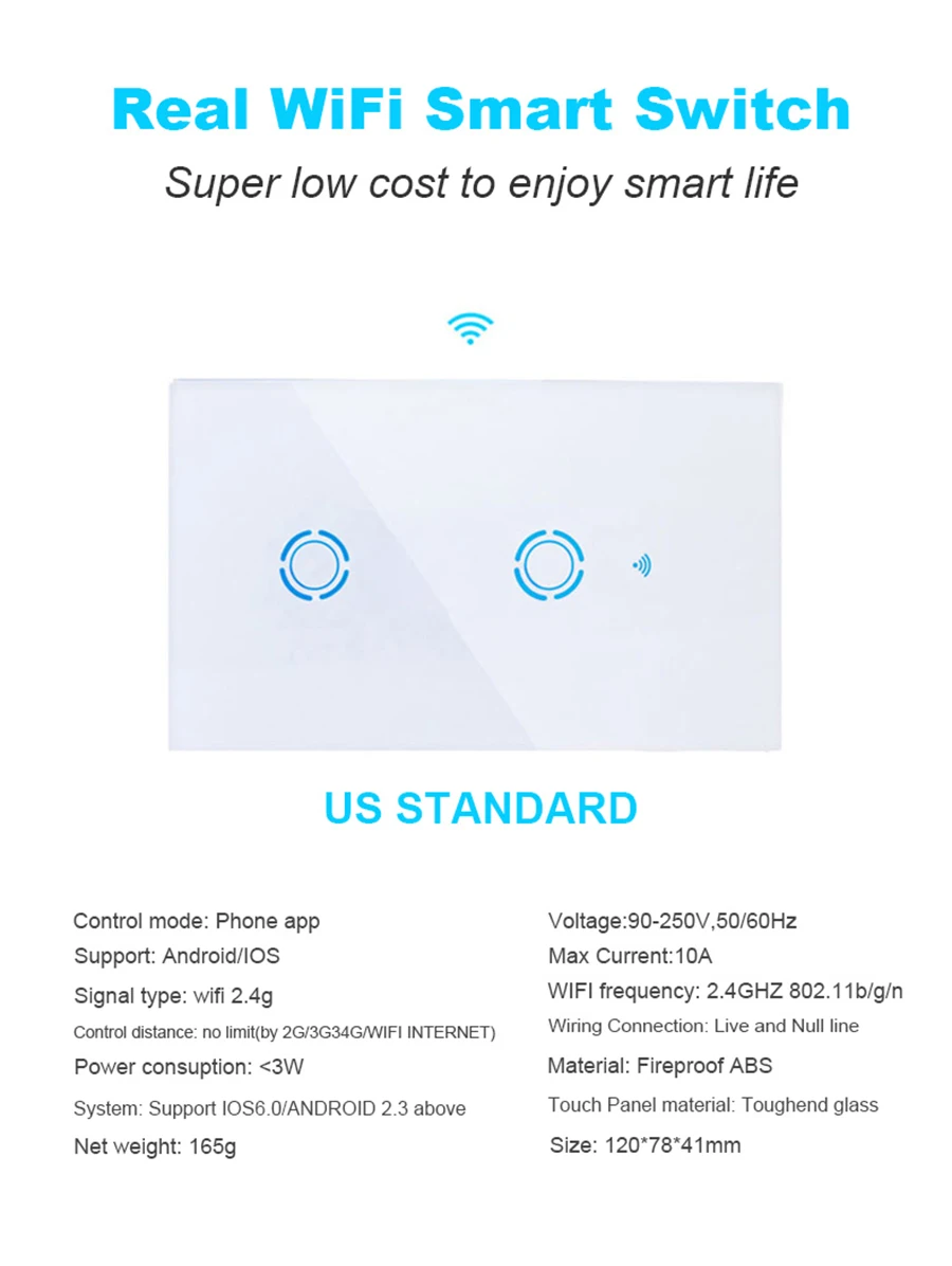EJLINK AUUS Wifi Switch Ewelink App Remote Control Light Switch Voice Control Work with Alexa, Google Home Smart Switch EW-US01 (11)
