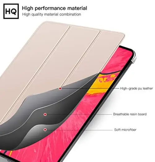 IpadCase для iPad Pro 11 &quot2018 тонкий легкий трехслойный смарт чехол с функцией