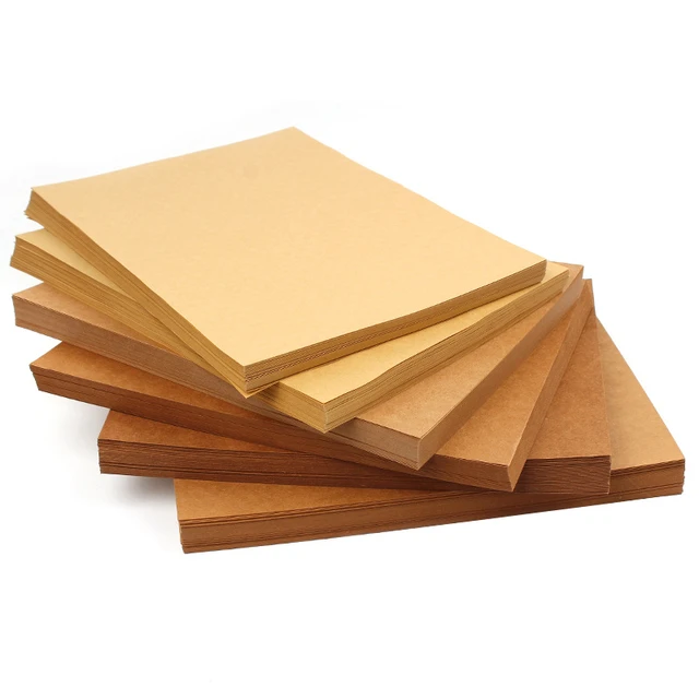 70-200gsm 10/20/50pcs High Quality A4 Brown Kraft Paper DIY