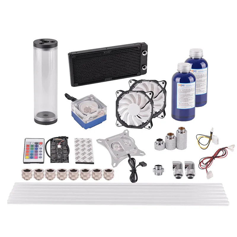 Syscooling DC 12V CPU cooler RGB 120fan hard tube cooling kitscooling