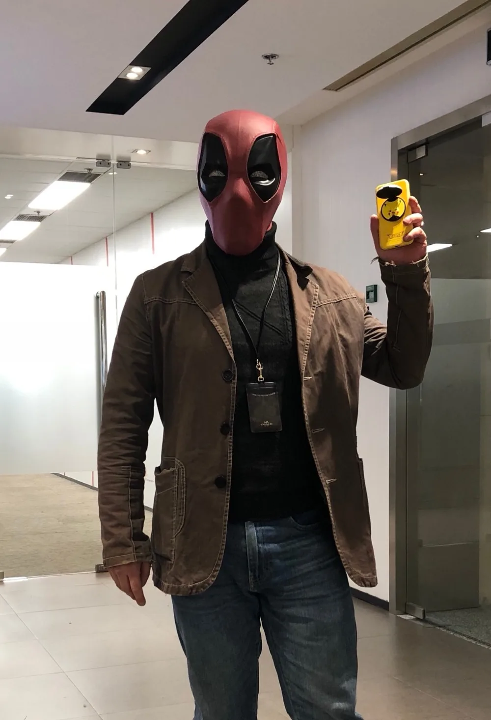 

2018 Moive Deadpool 2 Mask Breathable PVC Full Faceshell Mask Halloween Cosplay Props Wholesale Hood Helmet On Sale Drop Ship