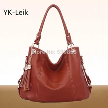 Fransen totes tasche Hoher qualität kunstleder nähte Frauen weiche handtasche Die retro mit großer kapazität umhängetasche