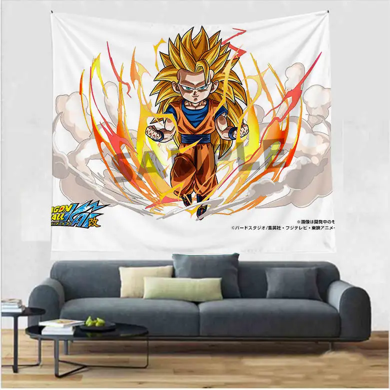 Imandale DBZ Super Heroes узор хиппи гобелены настенный утолщаются гобелены аниме Гоку узор стены книги по искусству домашний декор - Цвет: 2