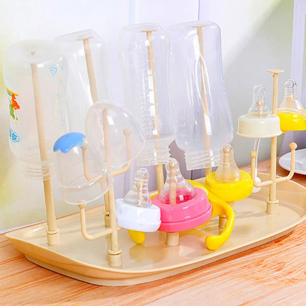 Baby Bottle Drying Cleaning Dryer Rack Bottles Drainer Storage Rack
