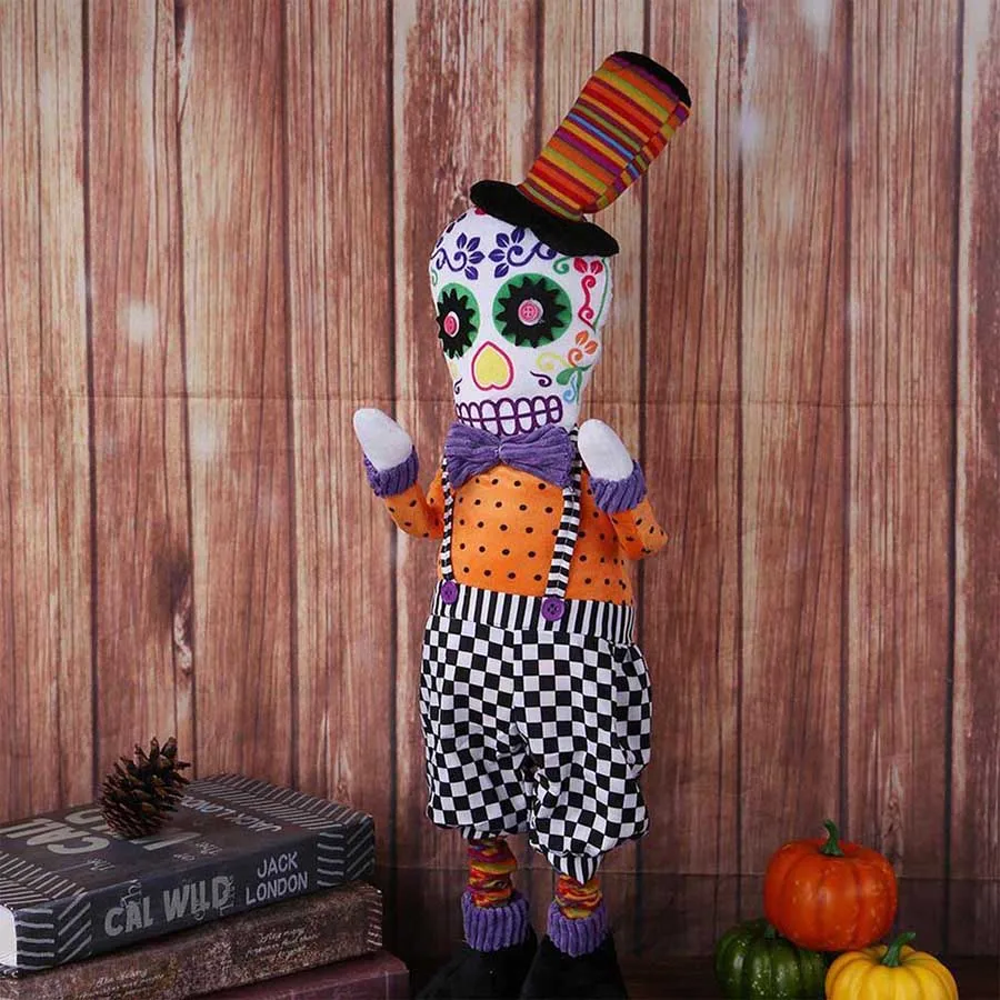 Halloween Decorate Props Ornaments Hallowmas Artificial Skull Skeleton Ghost Dolls Hanging Ornament Decoration Party Supplies (25)