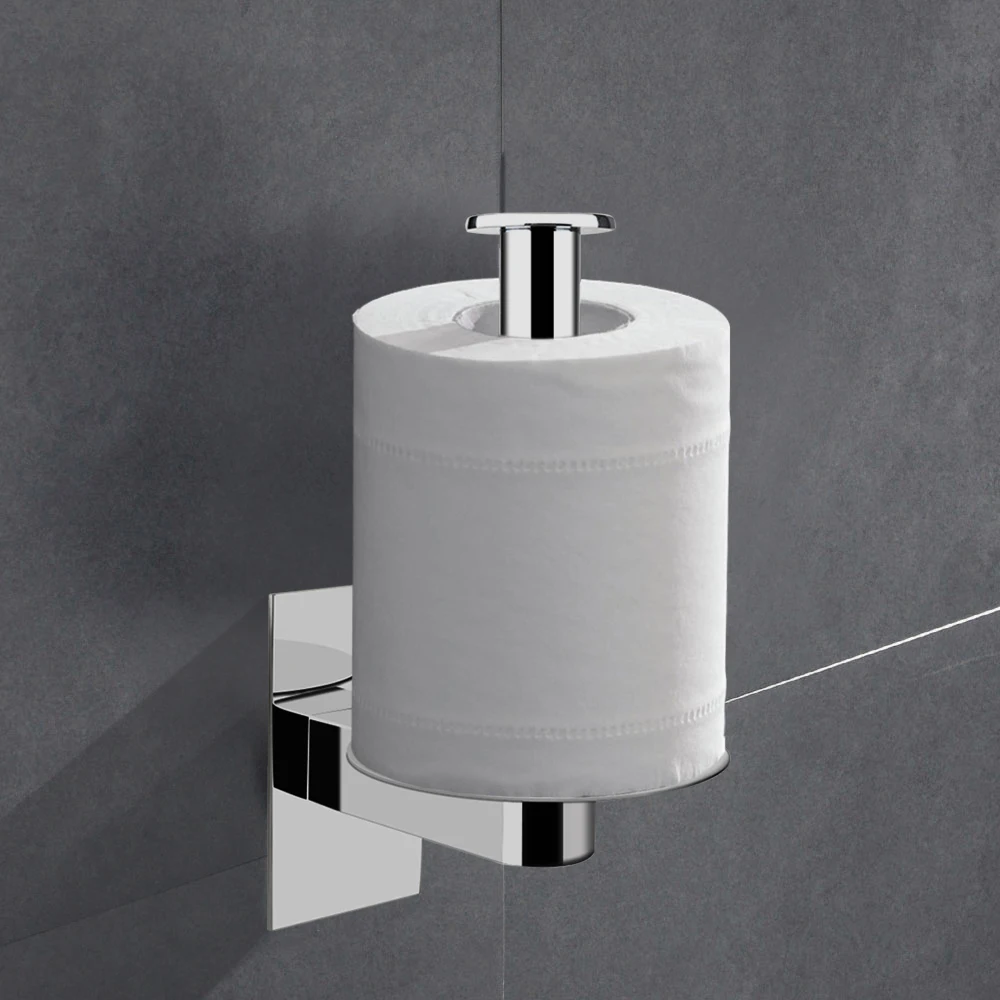 

Toilet Roll Holder Stainless Steel Paper Towel Rack Bathroom Supplies