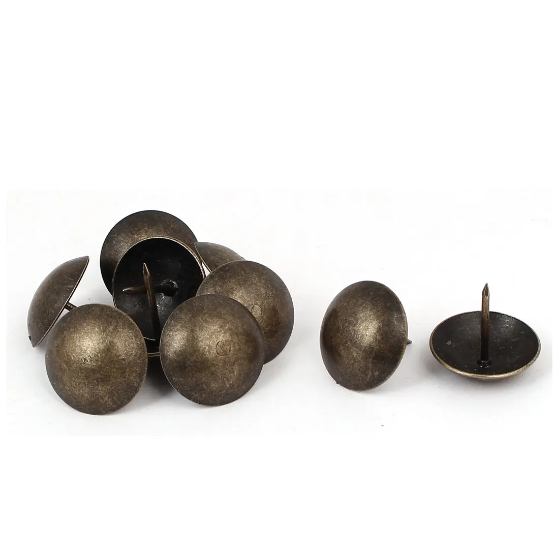 

UXCELL 10PCS/lot 25mm Dia Round Head Antique Style Upholstery Nail Thumb Tack Bronze Tone 25mm x 24mm Ideal for Hanging Holding