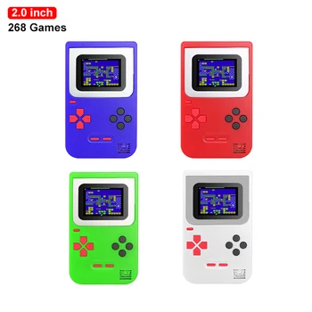 

Mini Portable Handheld Game Boy Player 2.0 Inch Screen Classic Video Game Console Gift For Children Boy Girl Built In 268 Games