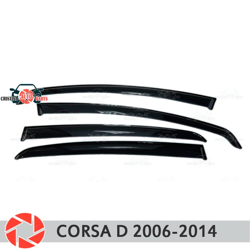 Дефлектор окон для Opel Corsa D 2006-2014 защита от дождя грязи тюнинг автомобилей