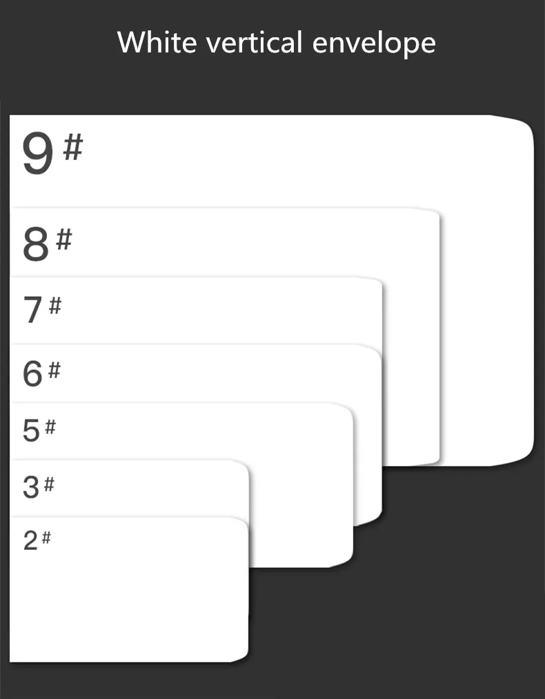50 шт./лот, белый конверт для бумаги формата А4, Простой чистый пустой конверт, Простой декоративный конверт для свадебных приглашений