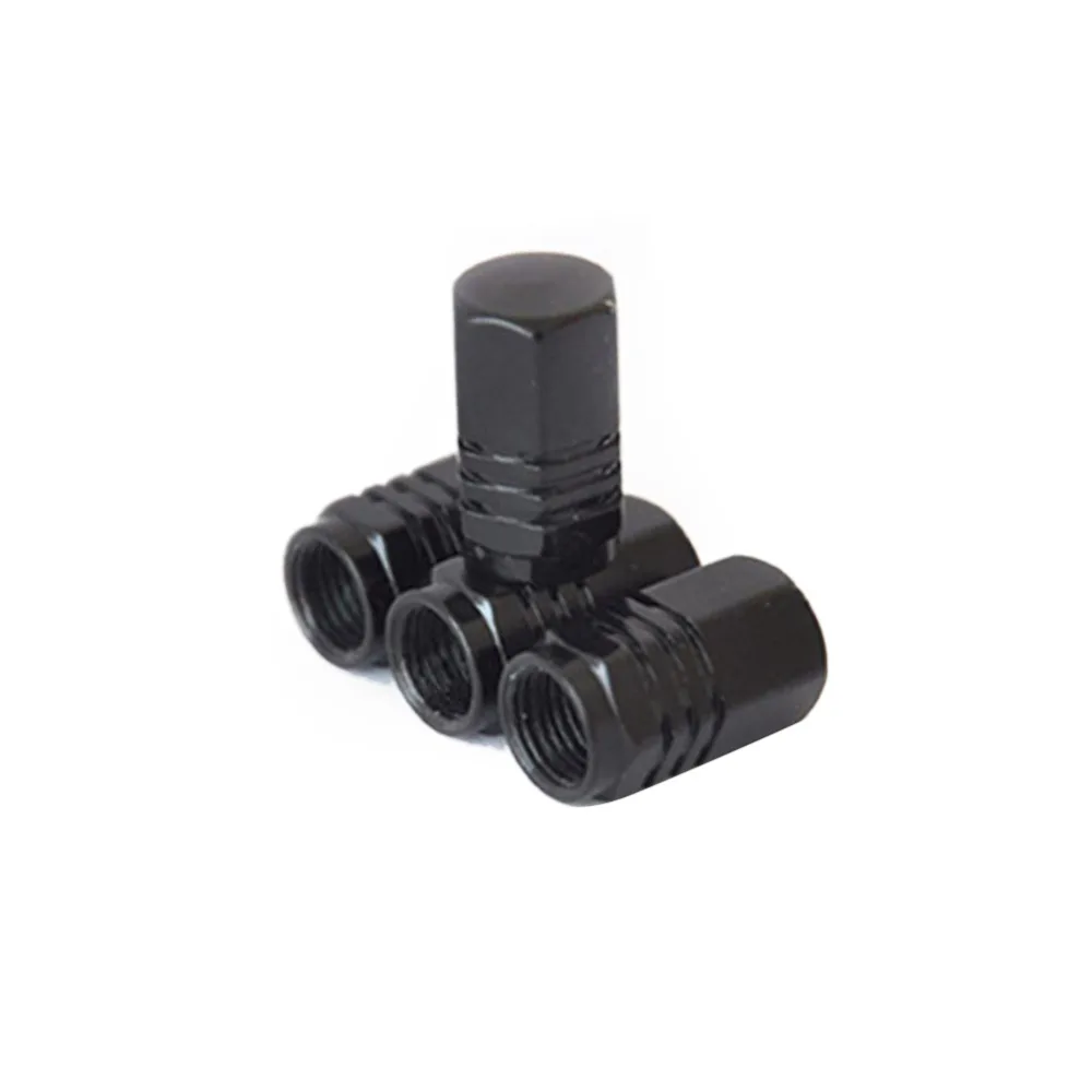 

4pcs/set Bolt-in Aluminum Car Wheel Tires Valves Tyre Stem Air Caps Airtight With Dust Caps