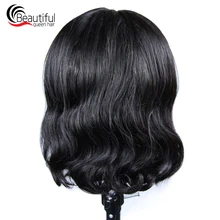 10A бразильские человеческие волосы 13x4 прозрачный Синтетические волосы на кружеве парики объемная волна Виргинские волос Синтетические парики для волос с детскими волосами 8-14 лет