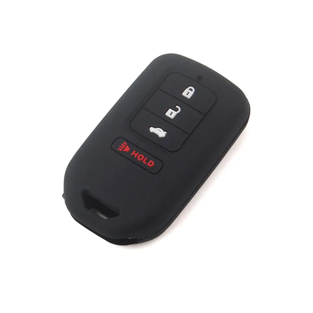 1x Silicone 4 Button Key Fob Cover Case For Honda Accord Civic CRV CRZ HRV Pilot