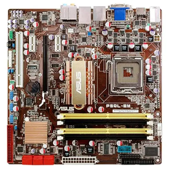 LGA775 Для ASUS P5QL-EM Original Used Desktop G43 775 Материнская Плата DDR2 SATA2 USB2.0