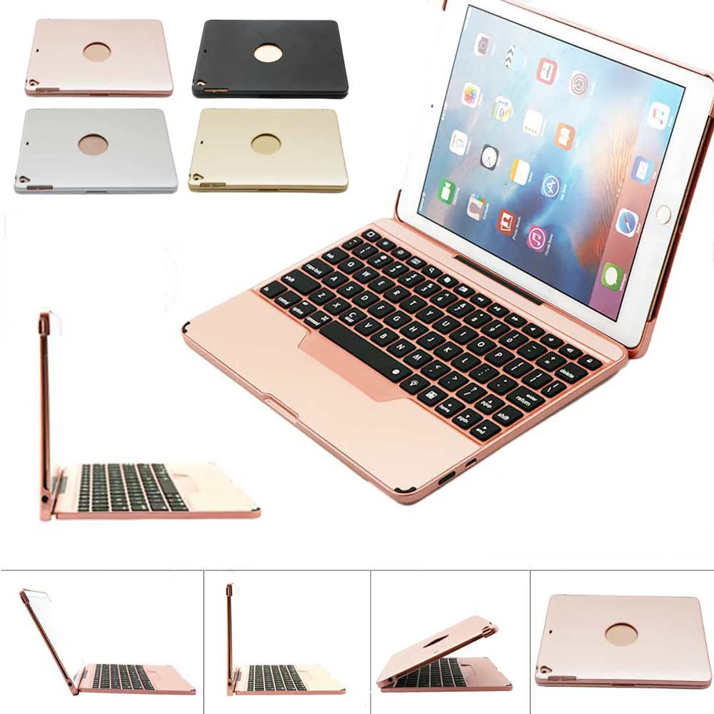 

ABS Plastic Lightweight Wireless Bluetooth keyboard For iPad 2017/2018 keyboard Case Cover For ipad Air/Air2 For ipad pro 9.7