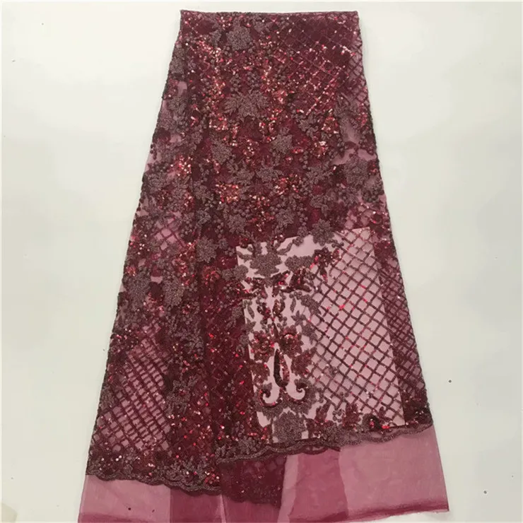 Black Melody органза французские кружева ткань 3D блестки Цветочная вышивка африканская кружевная ткань Высокое качество для свадьбы фиолетовый
