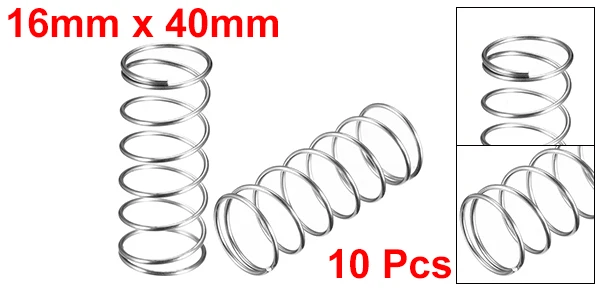 UXCELL 10 шт. пружины провода Диаметр 0,0" /0,03"/0,03" /0,047"/0,0" Сплав нержавеющая сталь катушки Расширенный сжатый пружины