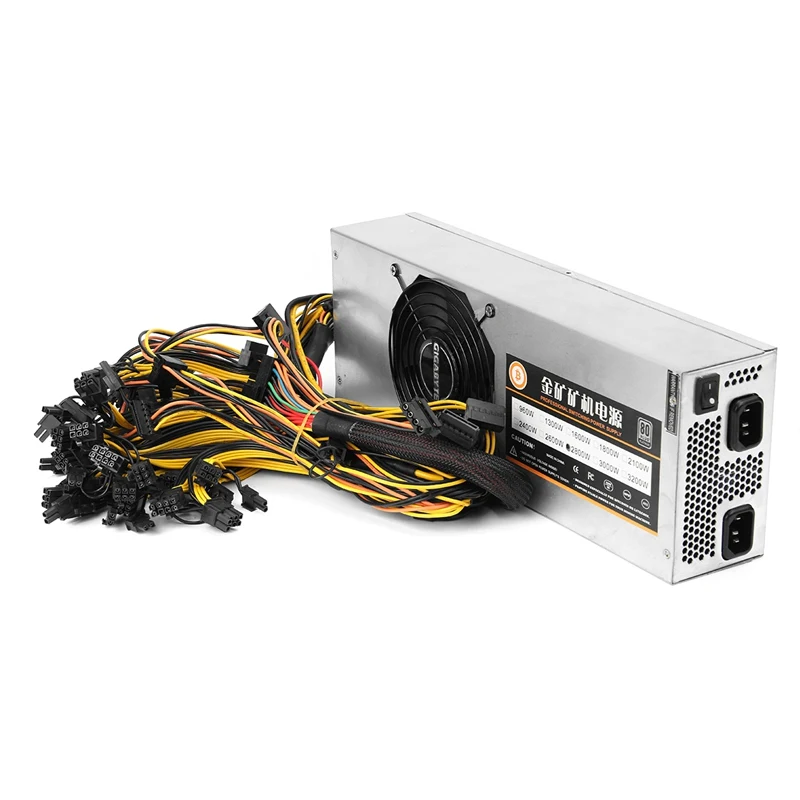 

New 110v-220v 2800w Miner Power Supply For BTC LTC DASH 80PLUS 94% Efficiency High Quality Computer Power Supply For BTC