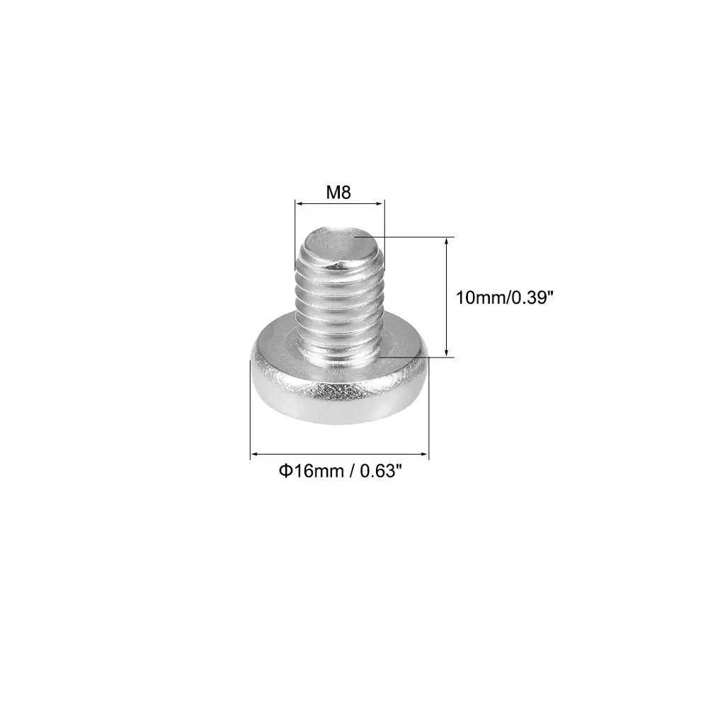 uxcell M6x30mm Machine Screws Pan Phillips Cross Head Screw 304 Stainless Steel Fasteners Bolts 10Pcs