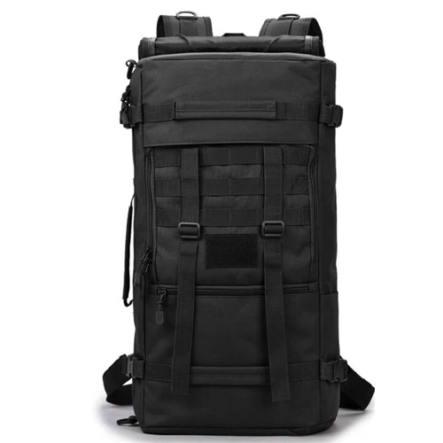 Военный армейский рюкзак 50л тактический Мужской черный наплечный Рюкзак Molle кросс-боди походная большая дорожная водонепроницаемая сумка - Цвет: black