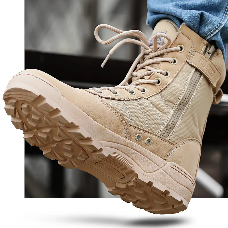 Уличные зимние треккинговые ботинки для мужчин; военные тактические походные ботинки для пустыни; женские нескользящие армейские кроссовки; обувь для охоты; горные ботинки CS