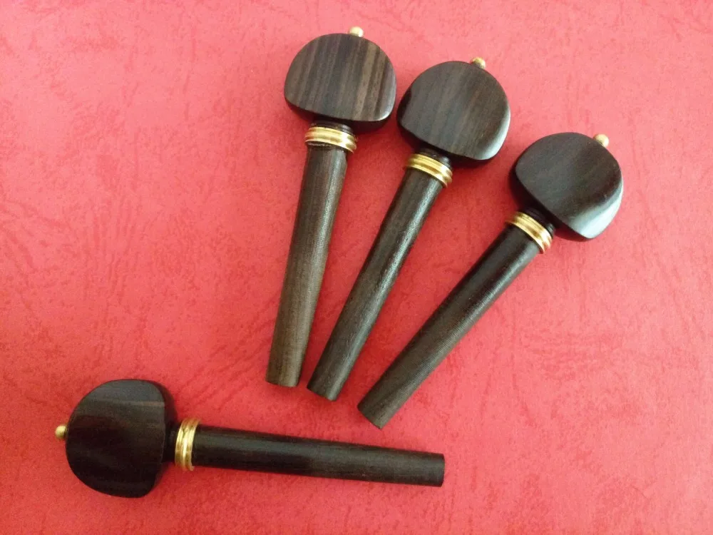 100pcs high quality 4/4 Violin Pegs ebony Violin Tuning Pegs inlaid