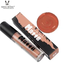 Miss Rose Waterproof Matte Liquid Lipstick Moisturizer Smooth Lip Stick Long Lasting Lip Gloss Cosmetic Beauty Makeup 12 Colors