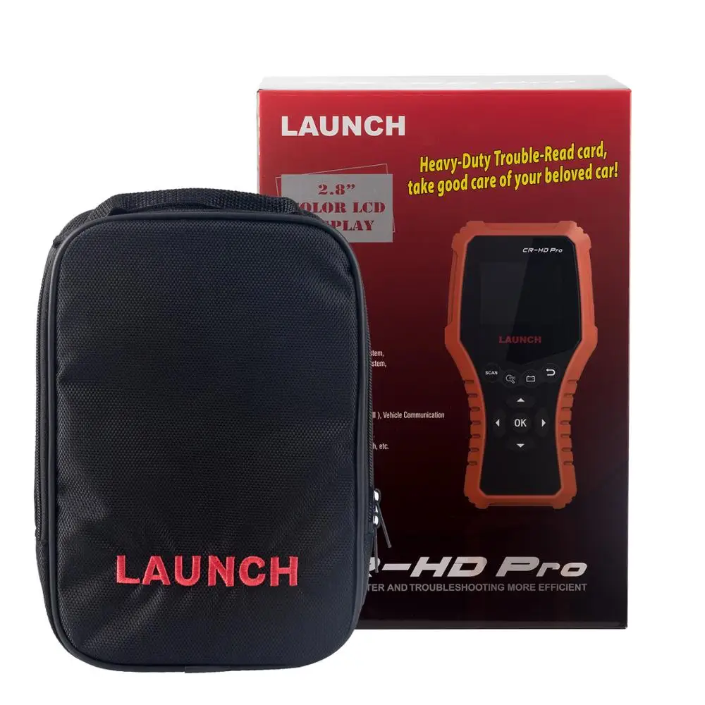 Launch X431 CR-HD Pro 12 В автомобиль 24 в грузовик diangnostic Инструмент Полный obd2 код ридер аккумулятор сканера напряжение тест pk CR3001 CR319