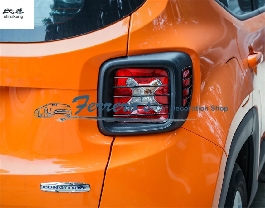 4 шт./партия для JEEP Renegade ABS хромированные Автомобильные аксессуары Автомобильные Наклейки задняя крышка декоративная рамка