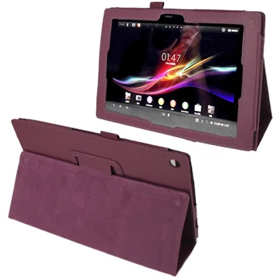 Кожаный чехол с текстурой личи держателем для Sony Xperia Tablet Z/10 1 | Компьютеры и офис