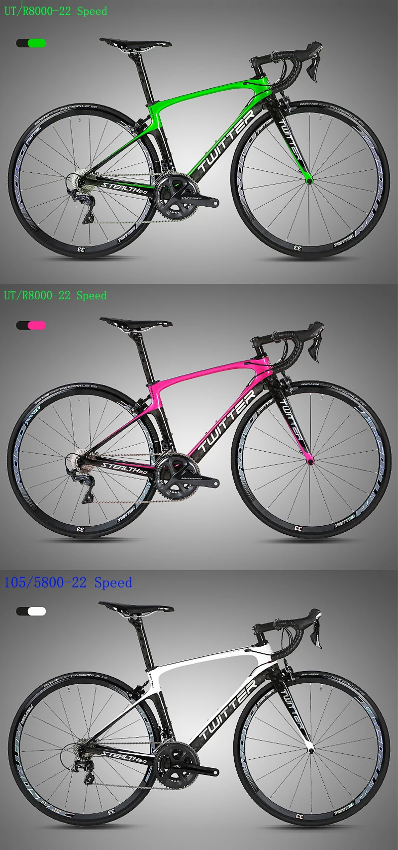 Perfect TWITTER Carbon Road Bicycle Bike 22Speed High Modulus Carbon Road Bike For 105/5800 UT/R8000 All Components 12K Carbon Fork 5 Perfect TWITTER Carbon Road Bicycle Bike 22Speed High Modulus Carbon Road Bike For 105/5800 UT/R8000 All Components 12K Carbon Fork 5