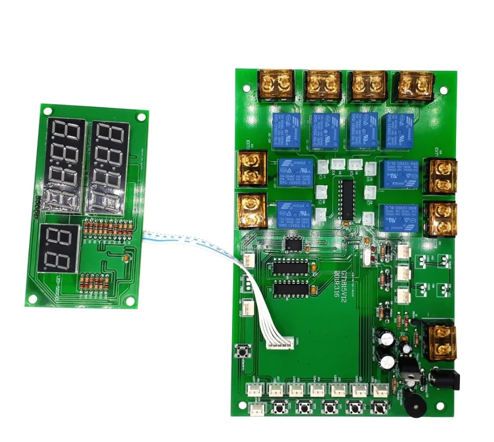 JY-2182-V2 8 канальный таймер обратного отсчета доска монета карточка счета управляемая плата управления временем для 1-8 устройств