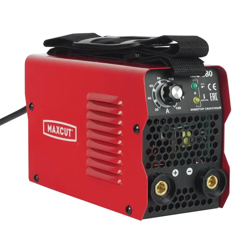 Аппарат сварочный инверторный MAXCUT MC180 (диапазон тока 20-180 А, мощность 4500 Вт, диаметр электрода 1,6 - 4 мм)