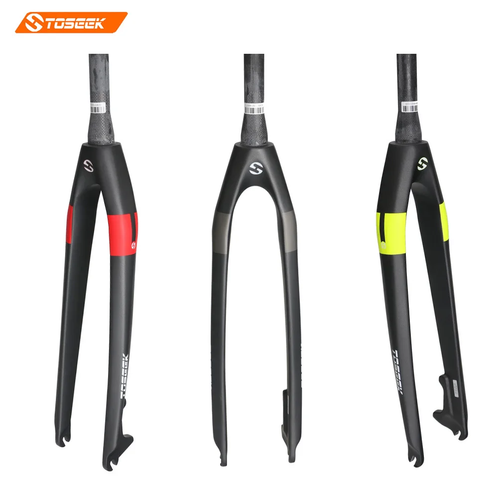 Toseek Full Carbon Fiber Mountain Bike Fork Hard Fit Disc Brake Grey Matte 1-1/8 28.6mm Bicicleta 26ER 27.5ER 29ER | Спорт и