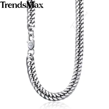 

Trendsmax Rombo Link Men's Necklace Chain Stainless Steel Silver Color Tone 7/9/12/15mm KKNM163
