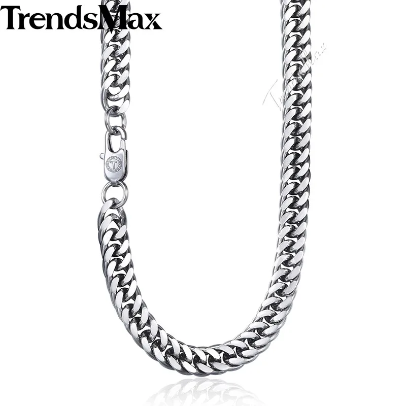

Trendsmax Rombo Link Men's Necklace Chain Stainless Steel Silver Tone 7/9/12/15mm KKNM163