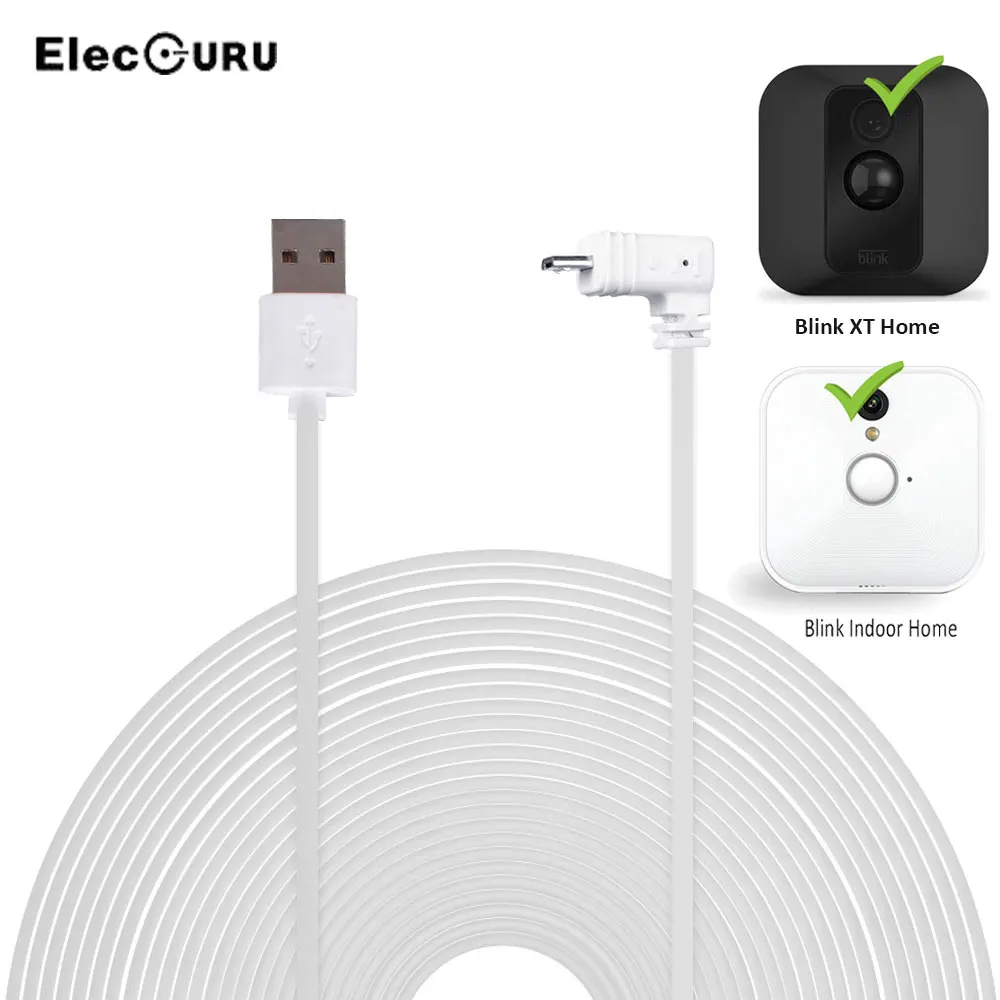 20ft/6m Power Cable For Blink XT Home/Blink Indoor Home Camera Outdoor