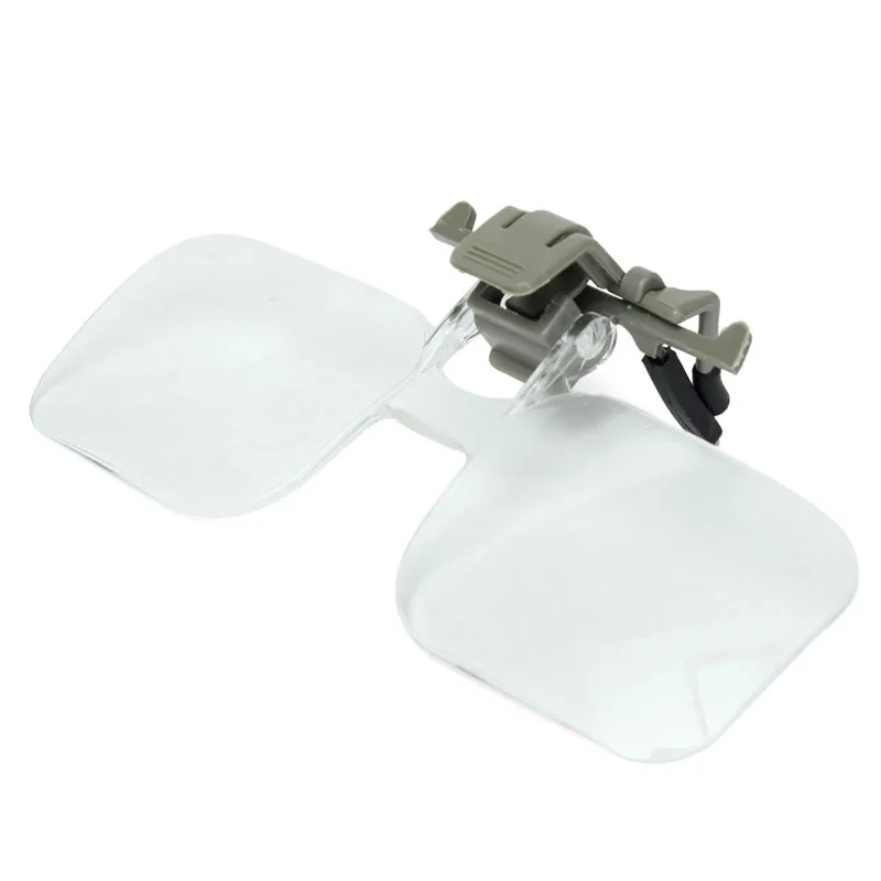 Magnifier Folding Handfree Clip On Clear Magnifying Glasses HD Lens Precise Eyeglasses Jewellery