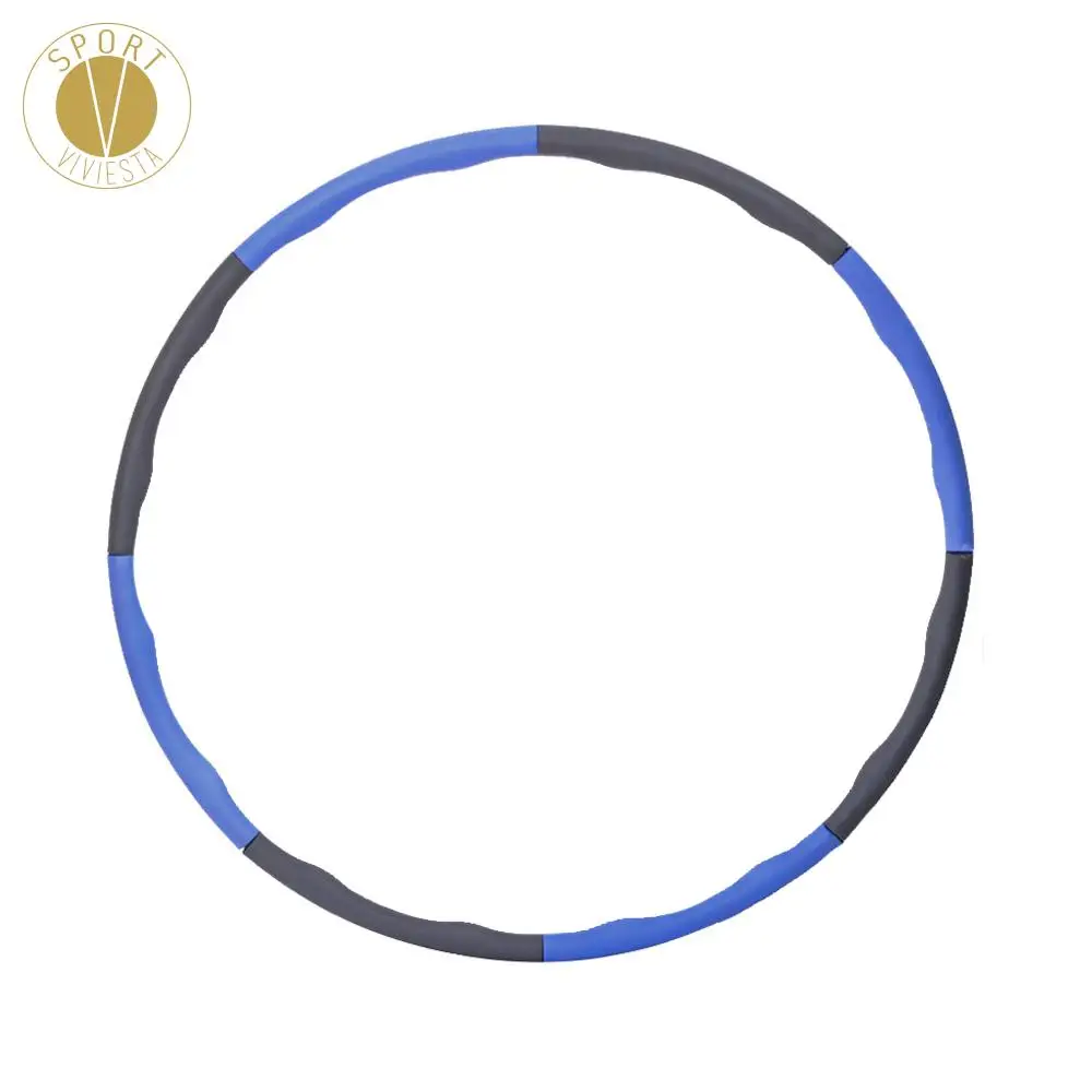 

Detacahable Wavy Foam Fitness Hoop - 8-Section Portable Home Gym Daily Workout Slimming Shaping Twirling Hoop Easy Installation
